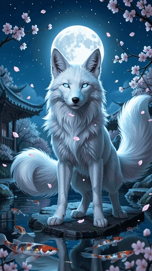 Midnight Garden Fox