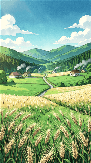 Rural Landscape Anime